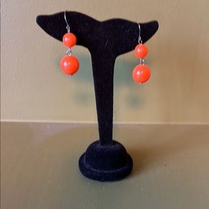 Orange Dangle Earrings